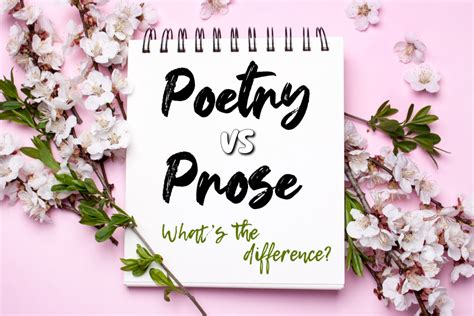 how does poetry differ from prose? the rhythm and cadence of words