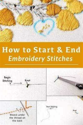 How to End a Stitch Embroidery: A Journey Through Threads and Time